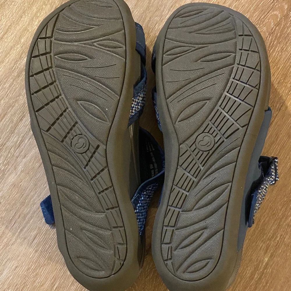 BareTraps Navy and Gray Women's Sandals - Picture 3 of 5